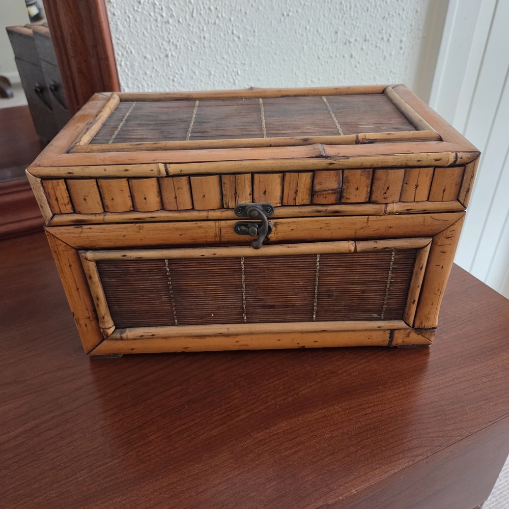 Rustic Bamboo Decorative Box